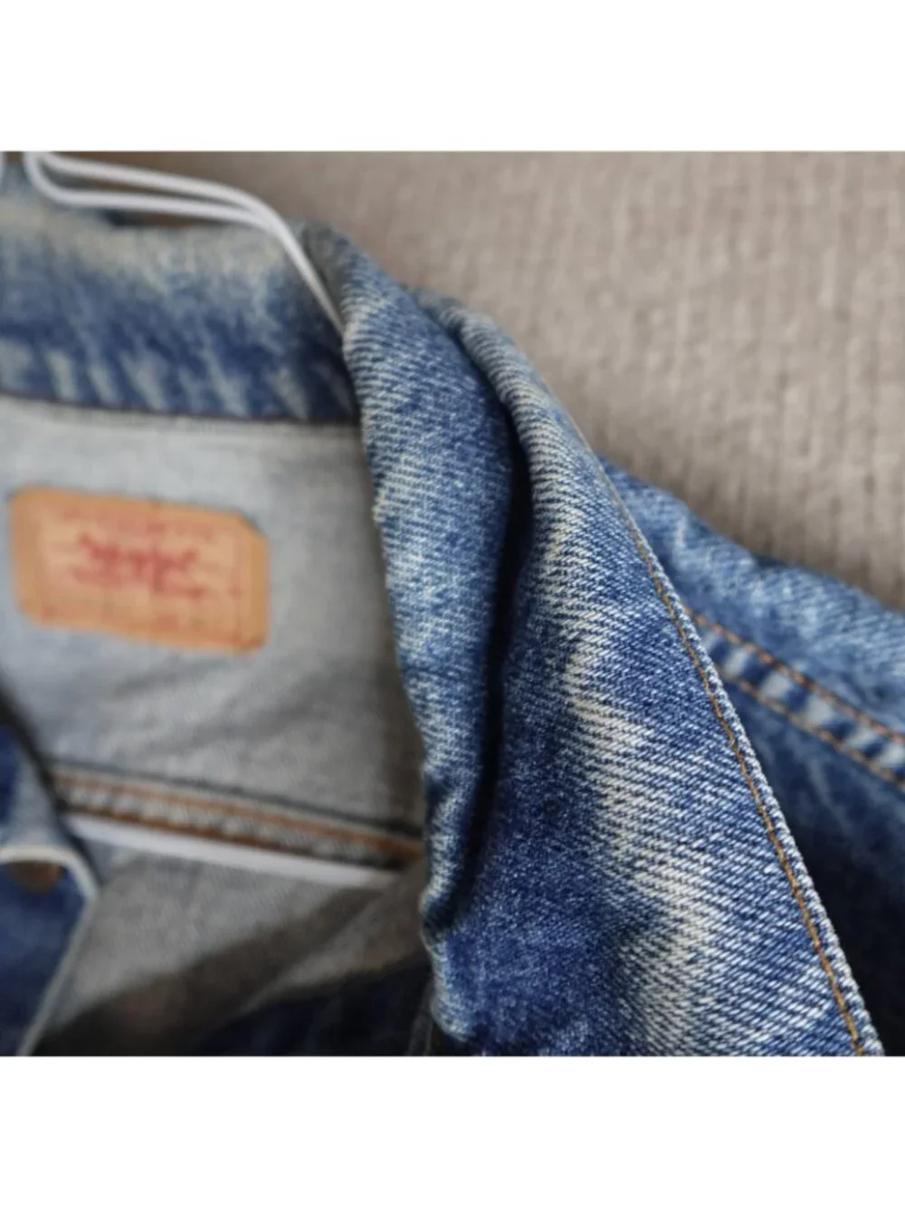 Levi's Jacket Large Blue Denim Trucker Type 3 71506 Vintage
